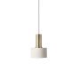 Disc Light Grey hanglamp klein messing