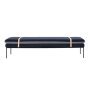 Turn Daybed bank Wool blauw met lichtgrijs zitkussen