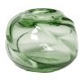 Water swirl vaas Ø21 recycled clear