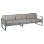 Bellevie 3-zits loungebank kussen grey taupe Storm Grey