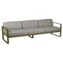 Bellevie 3-zits loungebank kussen grey taupe Pesto