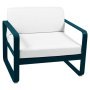 Bellevie fauteuil kussen wit Acapulco Blue