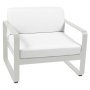 Bellevie fauteuil kussen wit Clay Grey