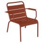 Luxembourg lounge fauteuil met armleuning Red ochre