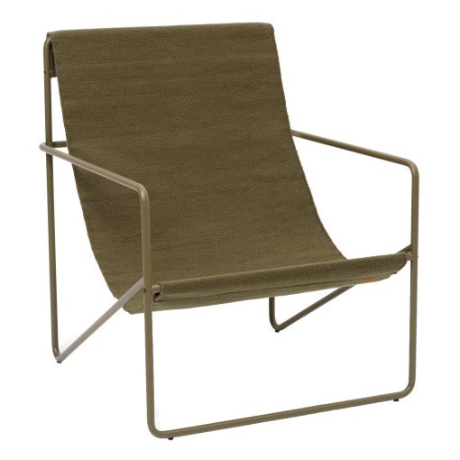 Desert fauteuil olive onderstel olive