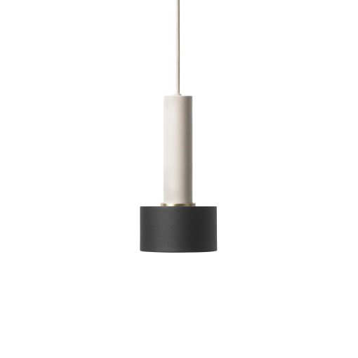 Disc Black hanglamp groot lichtgrijs