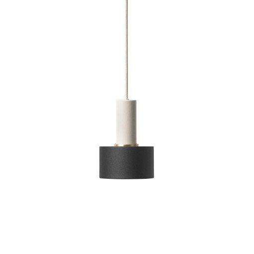 Disc Black hanglamp klein lichtgrijs