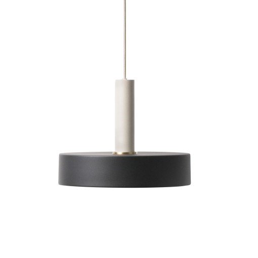 Record Black hanglamp groot lichtgrijs 