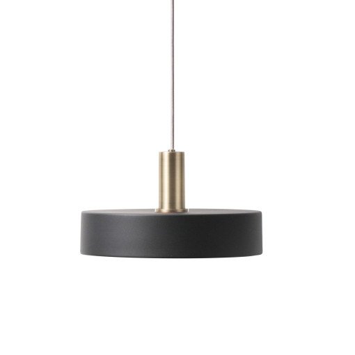 Record Black hanglamp klein messing