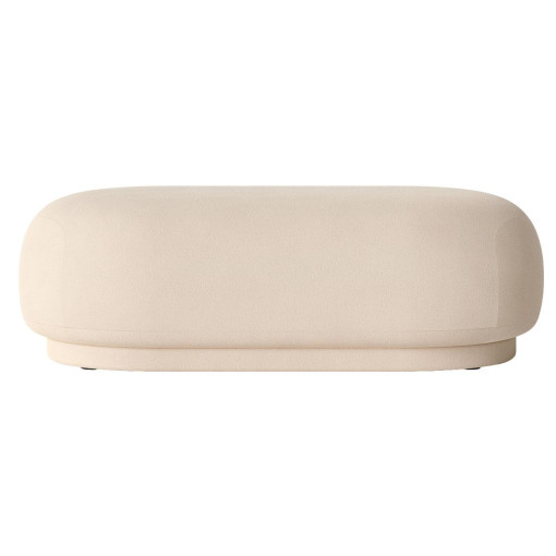 Rico Ottoman brushed poef off white