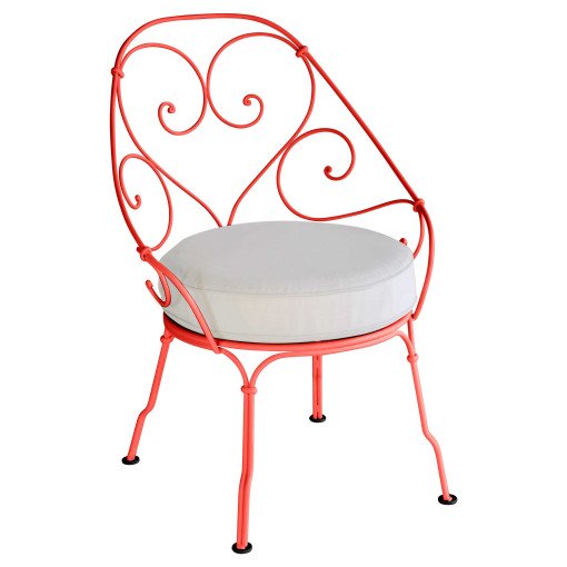 1900 fauteuil met off-white zitkussen Capucine