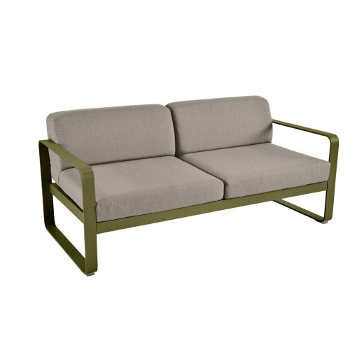 Bellevie 2-zits loungebank kussen grey taupe Pesto