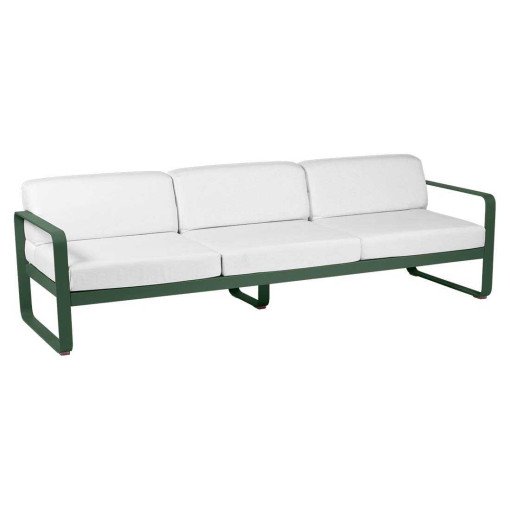 Bellevie 3 zits loungebank kussen wit Cedar Green