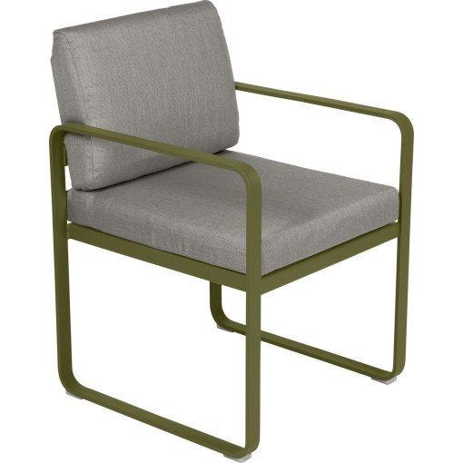 Bellevie Dining Armchair tuinstoel kussen grey taupe Pesto