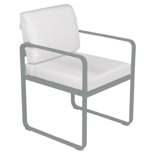 Bellevie Dining Armchair tuinstoel kussen wit Lapilli Grey