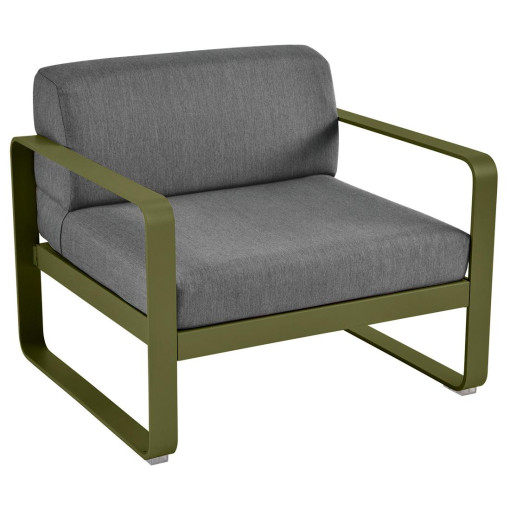 Bellevie fauteuil kussen antraciet Pesto