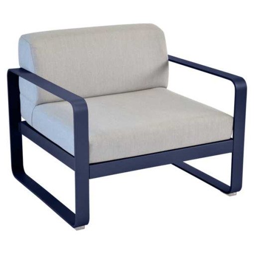 Bellevie fauteuil kussen flannelgrijs Deep Blue