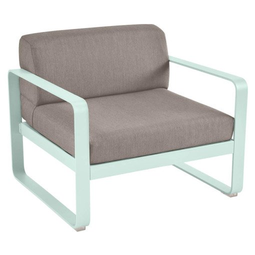 Bellevie fauteuil kussen grey taupe Ice Mint