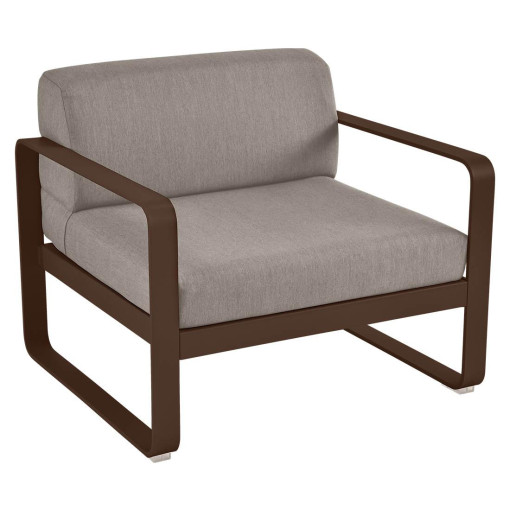 Bellevie fauteuil kussen grey taupe Russet