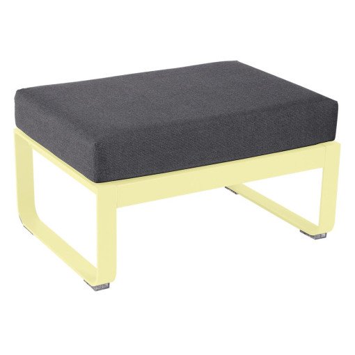 Bellevie hocker kussen antraciet Frosted lemon