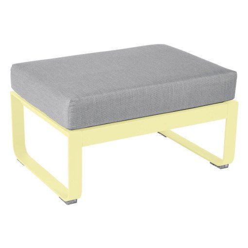 Bellevie hocker kussen flannelgrijs Frosted lemon