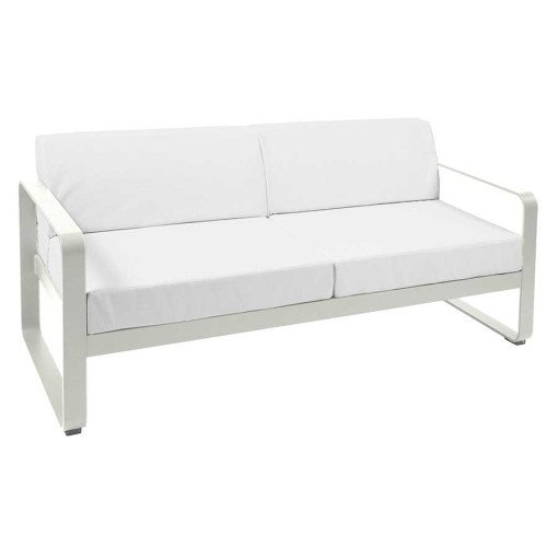 Bellevie 2-zits loungebank kussen wit Clay Grey