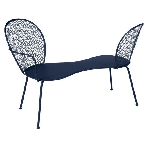 Lorette Conversation Bench tuinbank Deep Blue