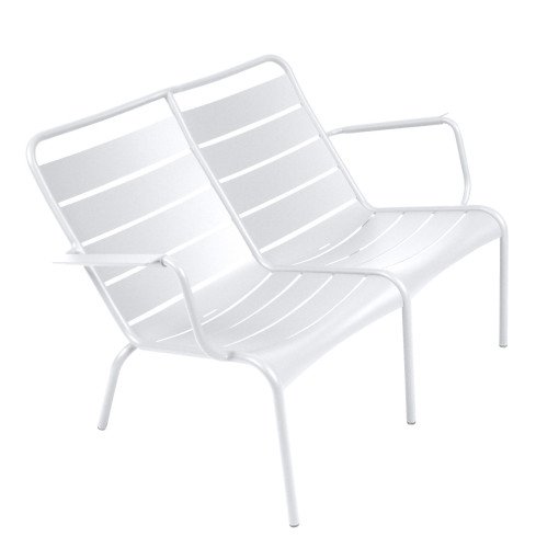 Luxembourg fauteuil duo Cotton White