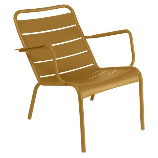 Luxembourg Low fauteuil met armleuning Gingerbread