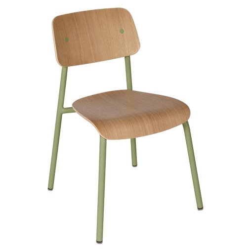 Studie eetkamerstoel eiken Indoor Willow Green