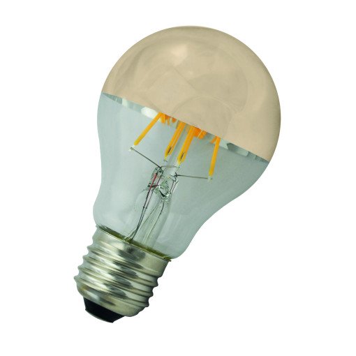 LED Filament A60 lichtbron E27 4W 2700K kopspiegel goud ND
