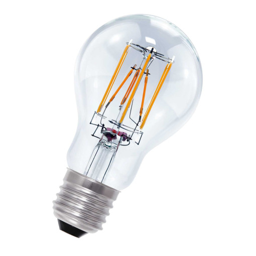 LED Filament A60 lichtbron E27 6W dim to warm helder