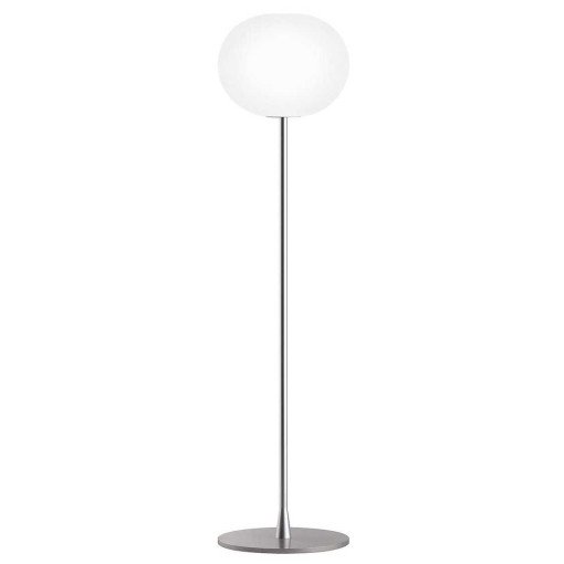 Glo-Ball F1 vloerlamp zilver