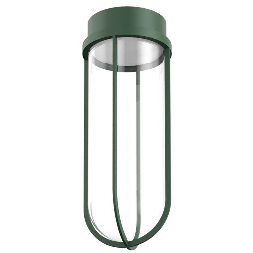 In Vitro Outdoor plafondlamp Ø18 LED donkergroen