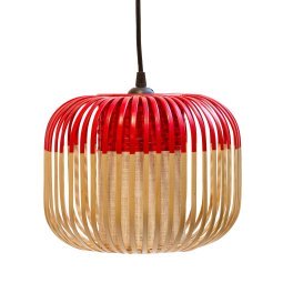 Bamboo Light hanglamp extra small Ø27 rood