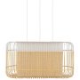 Bamboo Oval XL hanglamp wit