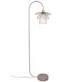 Papillon vloerlamp pink copper