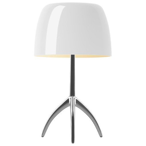 Lumiere Grande tafellamp dimbaar aluminium, warm wit