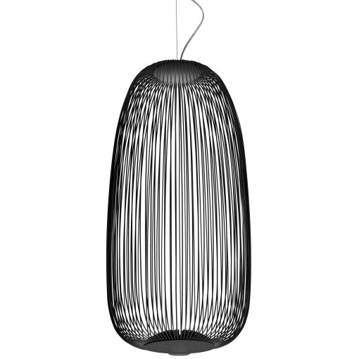 Spokes 1 hanglamp LED dimbaa Ø32.5r zwart