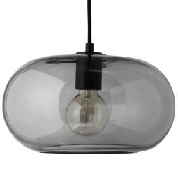 Kobe hanglamp Ø30 grijs met zwarte fitting