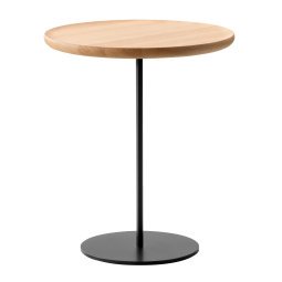 Pal bijzettafel zwart onderstel 44 oak