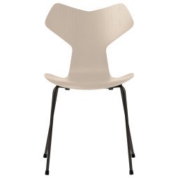 Grand Prix eetkamerstoel zwart, essen light beige