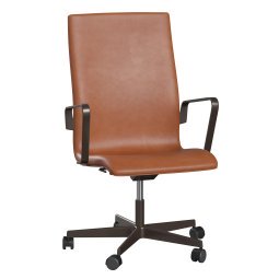 Oxford Medium back bureaustoel Grace Walnut, brown bronze