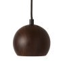 Ball hanglamp Ø12 walnoot
