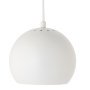 Ball hanglamp Ø18 mat wit