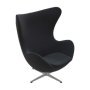 Egg Chair stoel fauteuil Tonus 128, polished aluminium