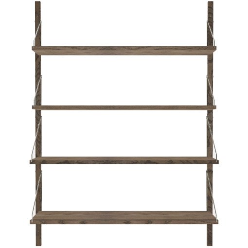 Shelf Library H1148 Single wandkast dark stained