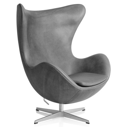 Egg Chair fauteuil Embrace Concrete, polished aluminium