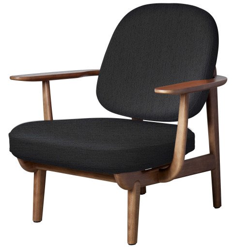 Fred JH97 fauteuil walnoten onderstel Christianshavn 1173