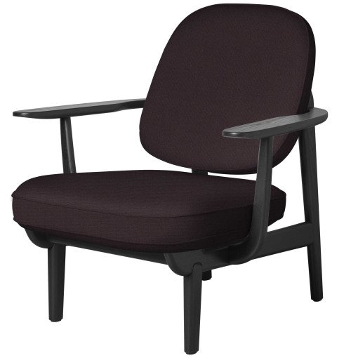 Fred JH97 fauteuil zwart gelakt essen Christianshavn 1142